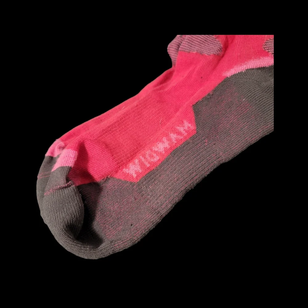 Wigwam‎ Pink Red Thermal Full Toe Mid Calf Comfort Ski Outdoor 1 Pair Socks
